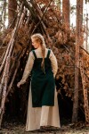 Wikinger Überkleid aus Wolle "Aila" Grün S/M