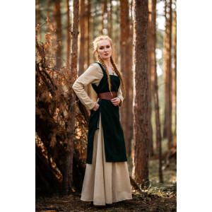 Viking overdress in wool "Aila" Green XXL/XXXL