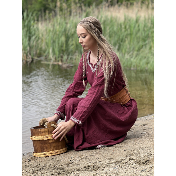 Robe viking "Brigida" - Rouge XS