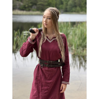 Vestido vikingo "Brígida" - Rojo XS