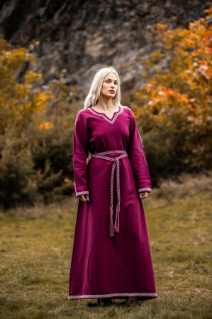 Vestido vikingo "Brígida" - Rojo L