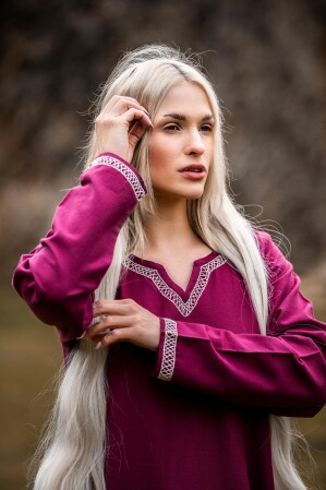 Vestido vikingo "Brígida" - Rojo L