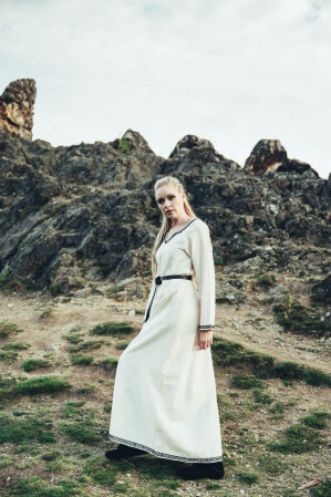 Robe viking "Brigida" - Ècru M