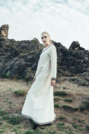 Wikingerkleid "Brigida"- Natur XXL