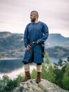 Túnica larga vikinga "Lennart" - Azul oscuro M