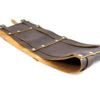 Breiter Wikingergürtel "Joon" aus Leder Braun 140 cm