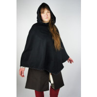 Viking Gugel "Egill" with embroidery black