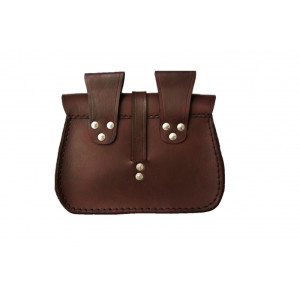 3017 Leather belt pouch - brown