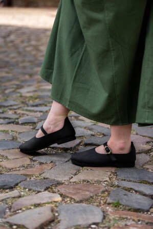 Mittelalter-Damenschuhe "Rieke" Schwarz 36