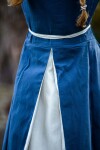 Medieval dress "Larina" dove blue/Natural XL