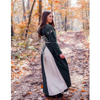 Medieval dress "Larina" olive green/Natural XXXL