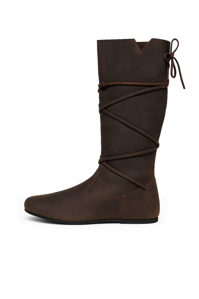 Wikingerstiefel "Ole" aus Nubukleder Braun 36