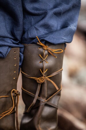 Wikingerstiefel "Ole" aus Nubukleder Braun 42