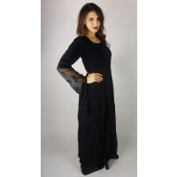 Velvet dress with tulle black
