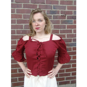 Strappy blouse "Prina" Red