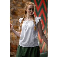 Summer blouse with ruffle "Lotte" White