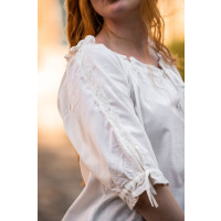 Medieval short sleeve blouse "Sandra" Natural
