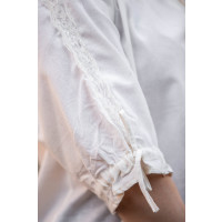 Medieval short sleeve blouse "Sandra" Natural