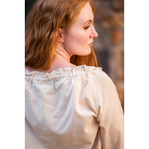 Medieval blouse with lace "Bettina" Hemp