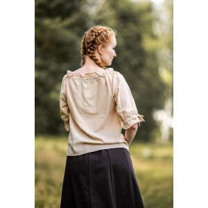 Medieval short sleeve blouse "Vera" Hemp