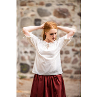 Medieval short sleeve blouse "Vera" Natural