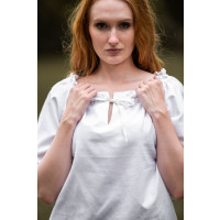 Medieval short sleeve blouse "Vera" White