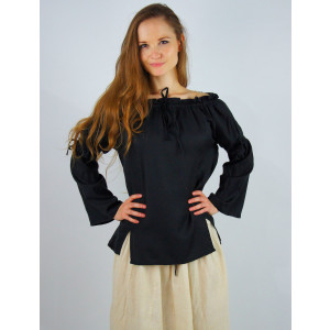 Medieval ladies blouse "Merin" Black