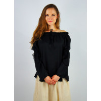 Medieval ladies blouse "Merin" Black