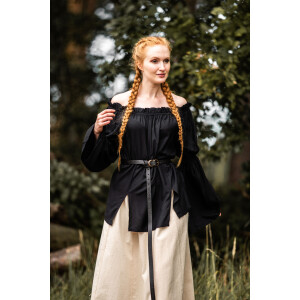 Classic medieval blouse "Emma" Black