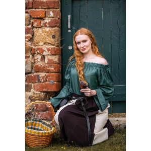 La clásica blusa medieval "Emma" Verde