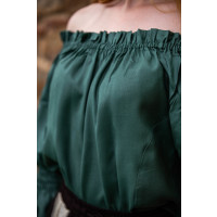 La clásica blusa medieval "Emma" Verde
