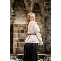 Clásica blusa medieval de algodón "Coletta" Natural