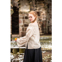 Classic medieval cotton blouse "Coletta" Natural