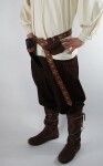 Ampio pantalone medievale "Eckart" Marrone M