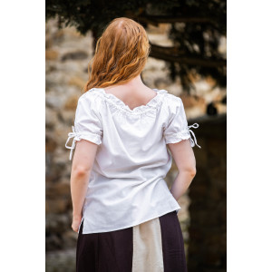 Medieval short sleeve blouse "Otilia" White