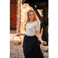 Medieval short sleeve blouse "Otilia" Natural