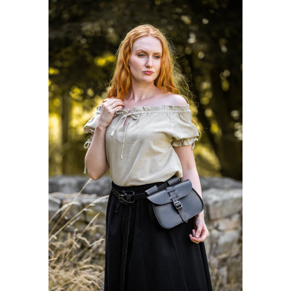 Medieval short sleeve blouse "Otilia" Hemp