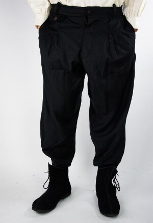 Pantalon large médiéval "Eckart" Noir XXL