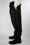 Wide medieval trousers "Eckart" Black L