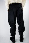 Wide medieval trousers "Eckart" Black L