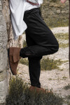 Wide medieval trousers "Eckart" black M