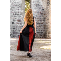 Falda medieval "Dana" Negro/Rojo