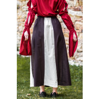 Medieval skirt "Dana" Dark brown/Natural
