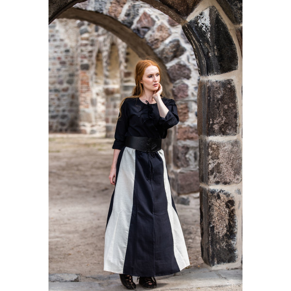 Medieval skirt Dana Black/Natural