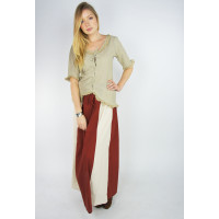 Medieval skirt "Dana" Red/Natural