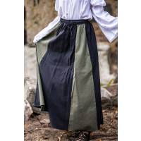 Medieval skirt "Dana" black/green