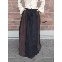 Medieval skirt "Dana" Dark brown/black