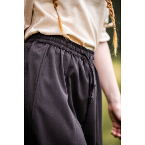 Falda medieval de algodón pesado "Smilla" Marrón oscuro