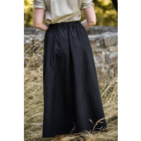Medieval skirt in heavy cotton "Smilla" Black