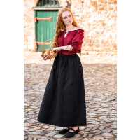 Medieval skirt in heavy cotton "Smilla" Black